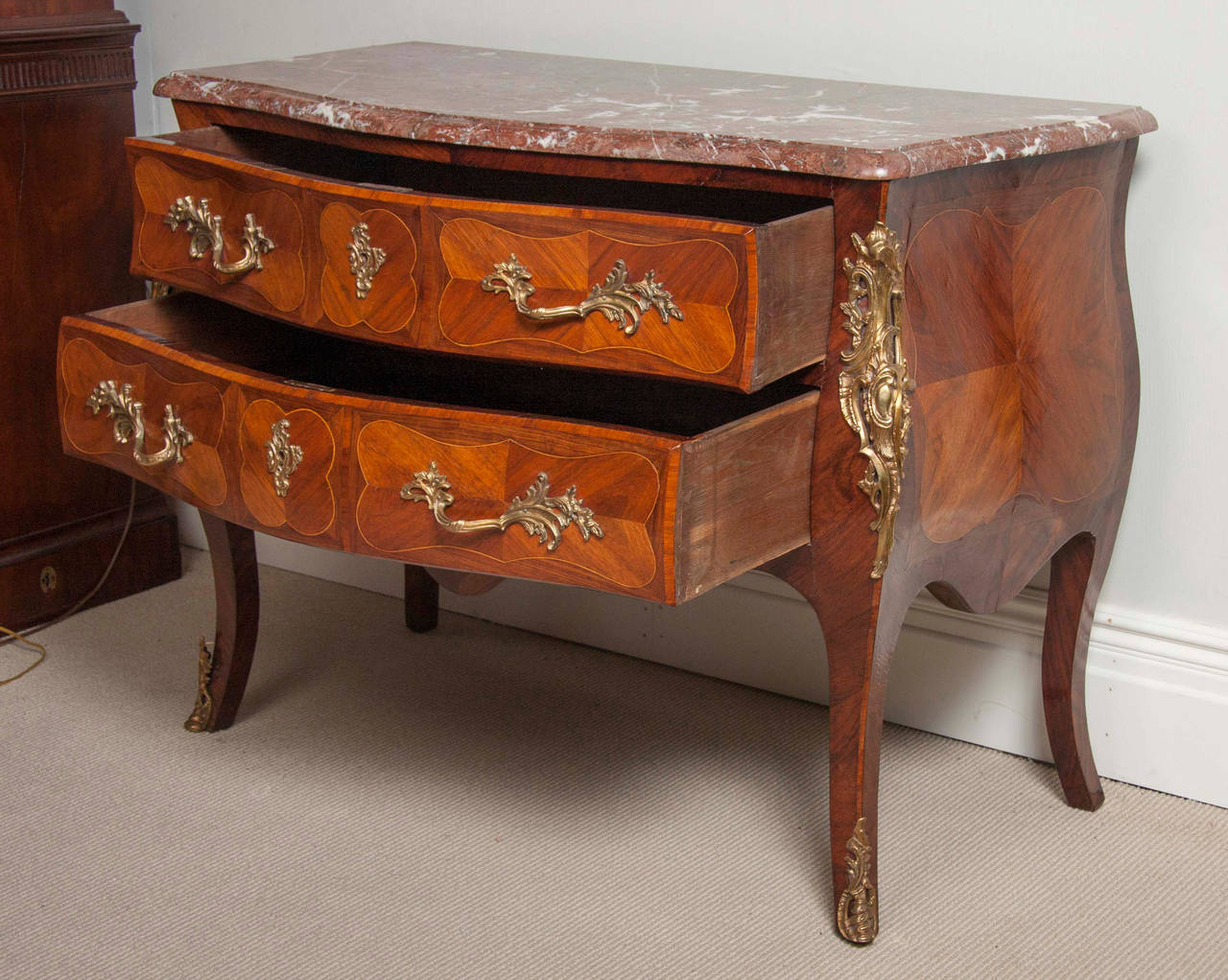 Rococo French Mid-19th Century Commode For Sale