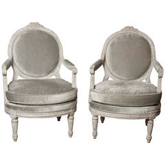 Pair of Italian, Late 18th Century Armchairs
