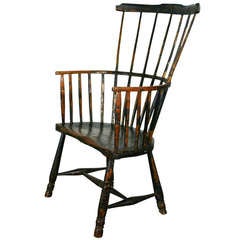 A Late 18th Century Comb Back Windsor Armchair