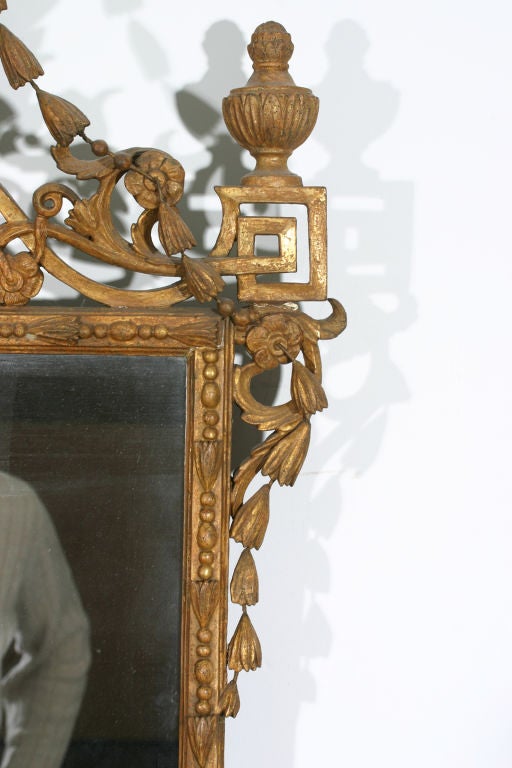 Carved Gilt Mirror In Excellent Condition In Mississauga, ON