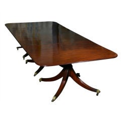 A "Plum Pudding" Mahogany Dining Table