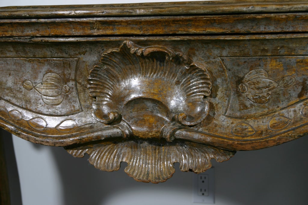 18th Century and Earlier Silver Gilt Console