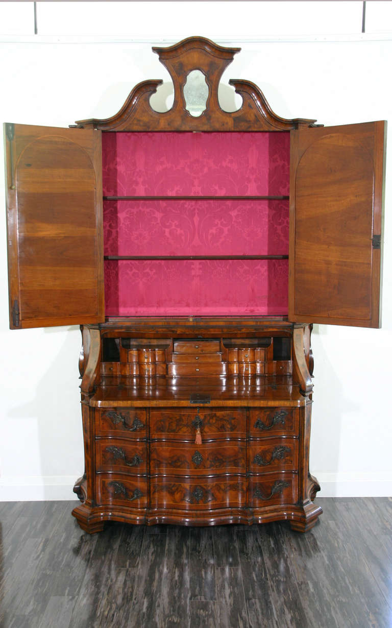 Baroque A Venetian Bureau Bookcase For Sale