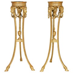 Exceptional  Pair of Gilt Torcheres