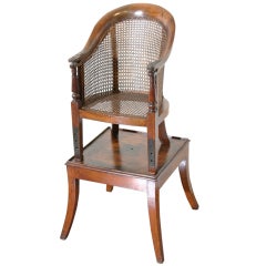 A Regency High Chair and Table
