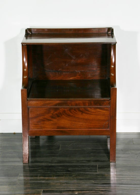A Mahogany Early 19th Century Bedside Table