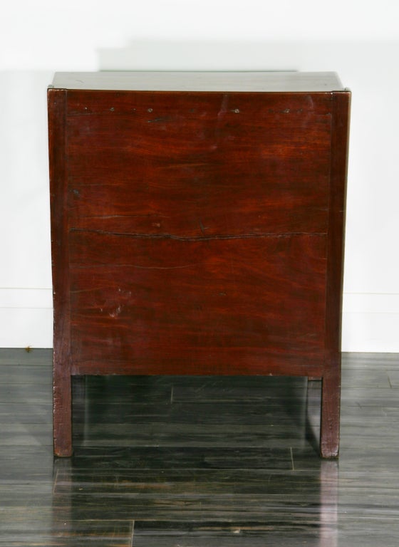 English Mahogany Bedside Table For Sale