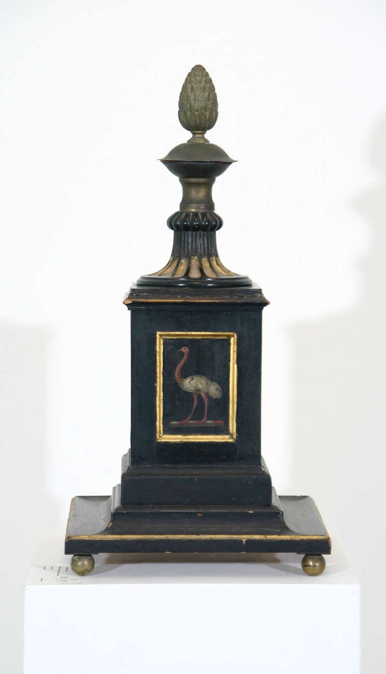 British 19th Century Painted Newel Post For Sale