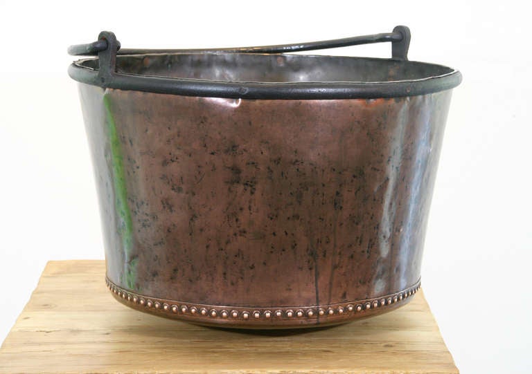 Victorian A Very Large 19th Century Copper Apple Butter Cauldron