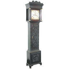 An English Oak Long Case Clock