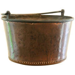 A Very Large 19th Century Copper Apple Butter Cauldron