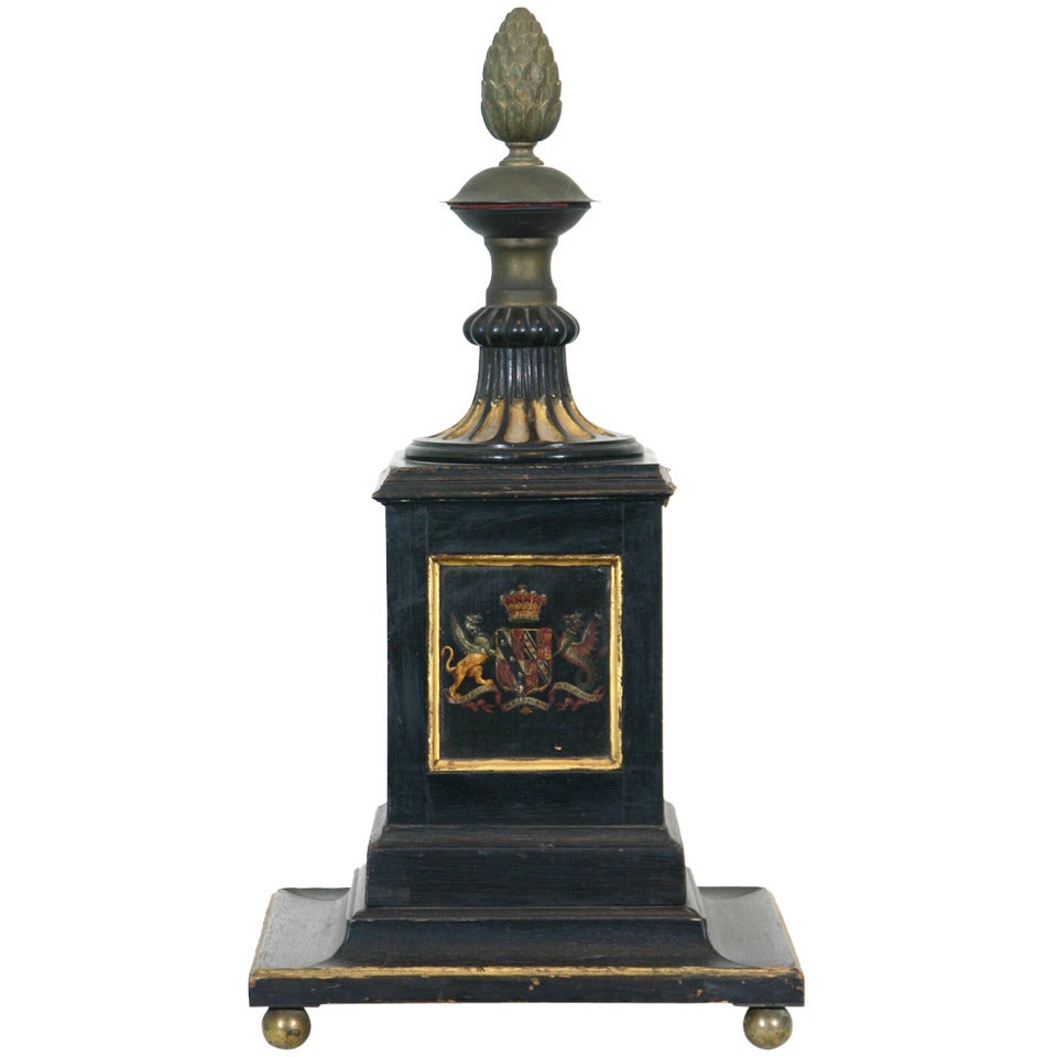 19th Century Painted Newel Post For Sale