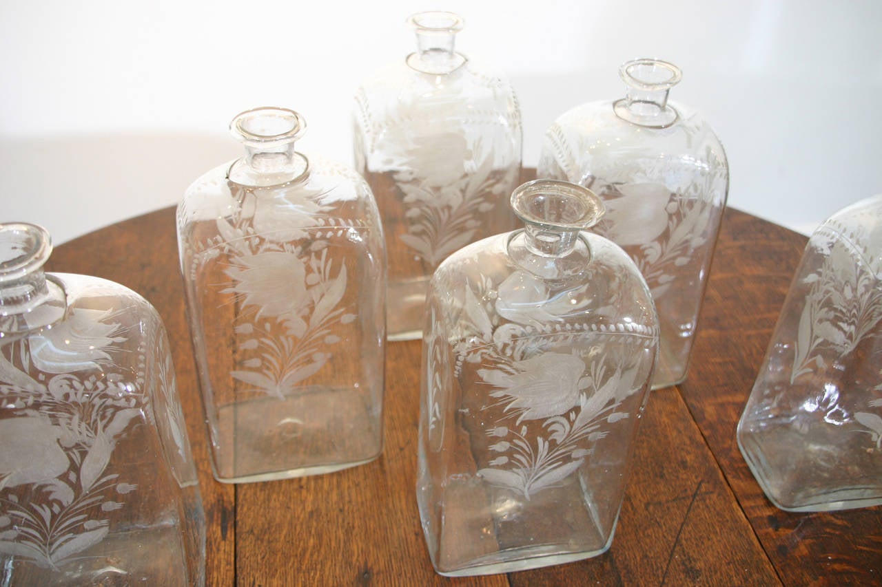 Twelve 18th Century Bottles In Excellent Condition In Mississauga, ON
