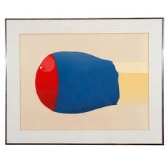 Signed Serigraph of a Match Head from the 1970s