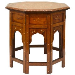 Early 20th Century Anglo-Indian Inlaid Table
