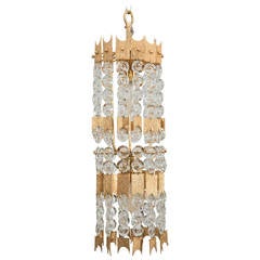 Mid-Century Modern Hanging Pendant Light Attributed to Palwa 4