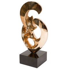 Abstract Bronze Sculpture by Kieff