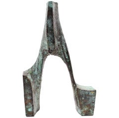 Interesting Abstract Brutalist Style Bronze Sculpture