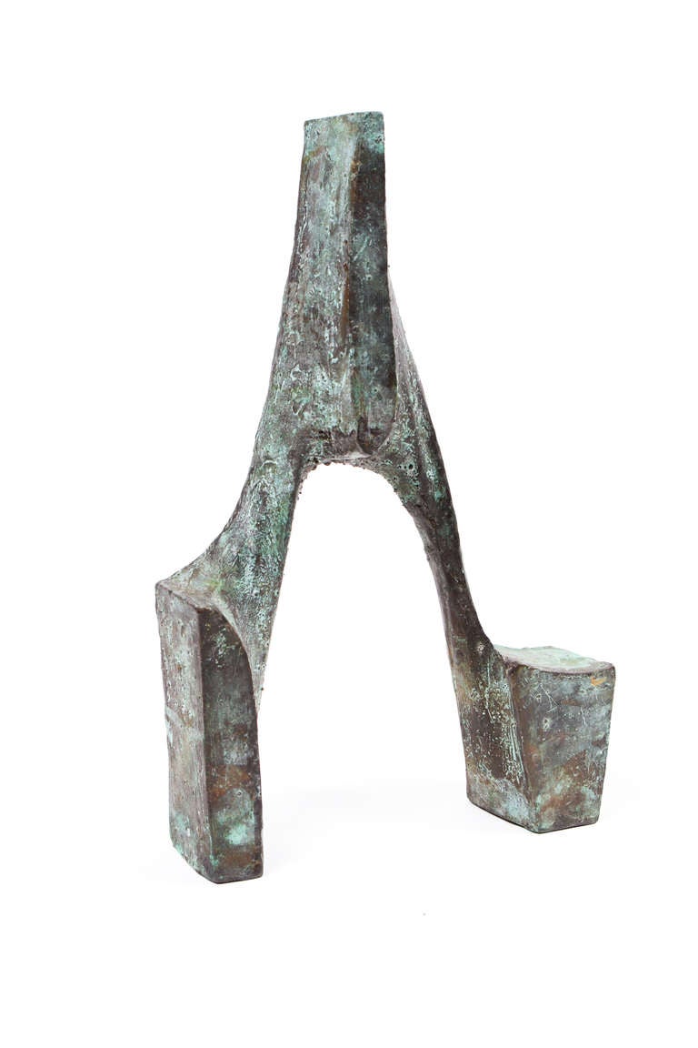 Interesting Abstract Brutalist Style Bronze Sculpture