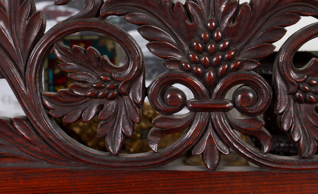 Amazingly carved Anglo-Indian walnut cabinet from the William IV period. Made in India for the British market, bears the 