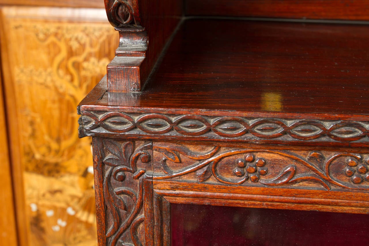 Fine William IV Period Anglo-Indian Walnut Cabinet 1