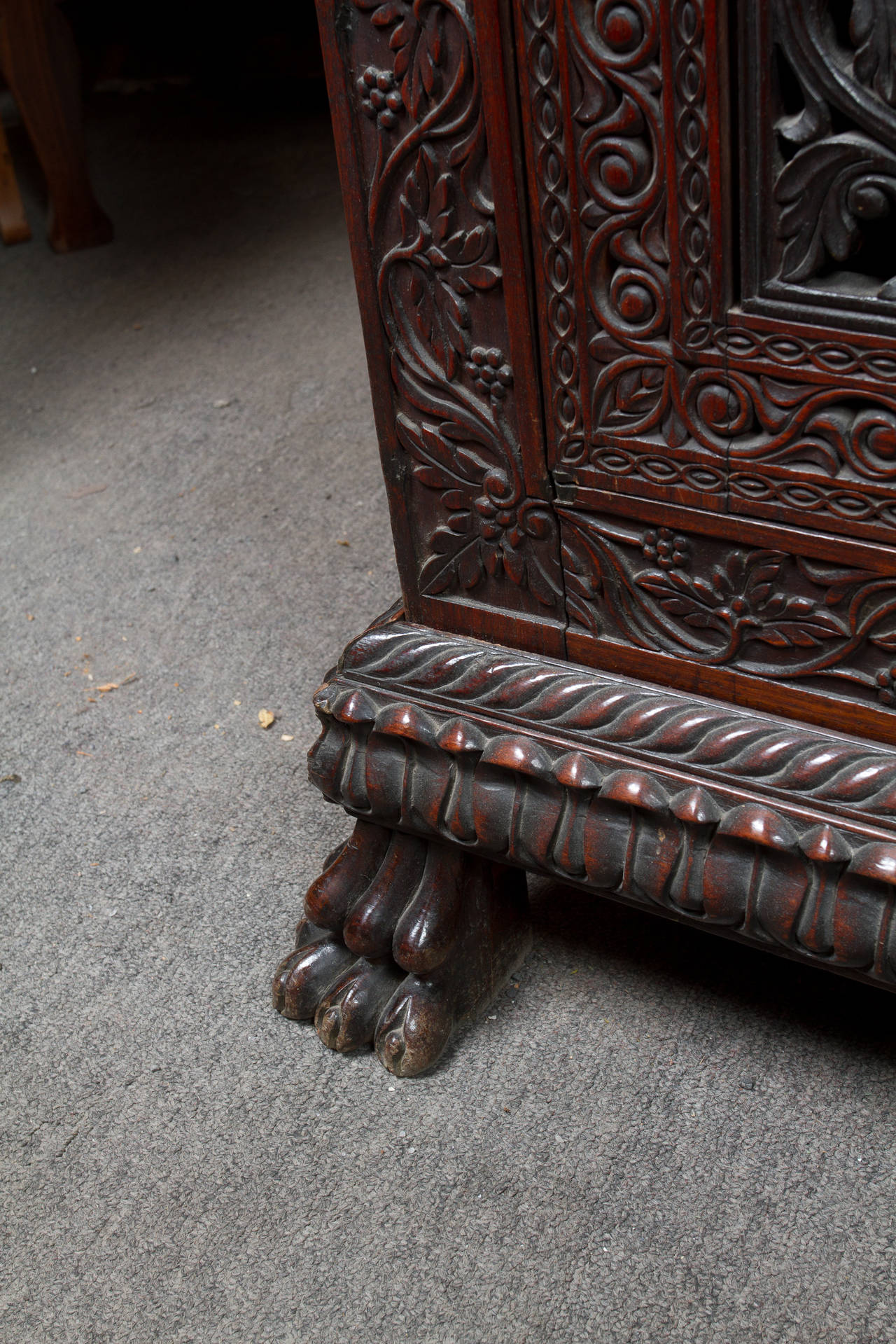 Fine William IV Period Anglo-Indian Walnut Cabinet 2