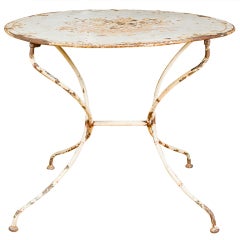 French Painted Tole Garden Table 7