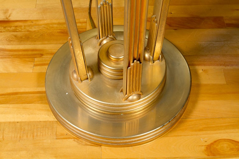 Art Deco Gilt Metal Torchere