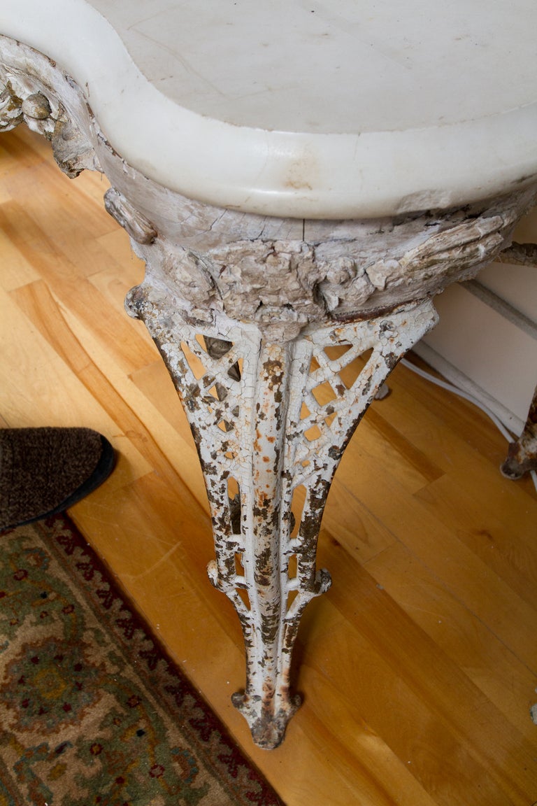 French Iron Console Table 2