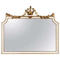 Antique Neoclassical Style Overmantle Mirror