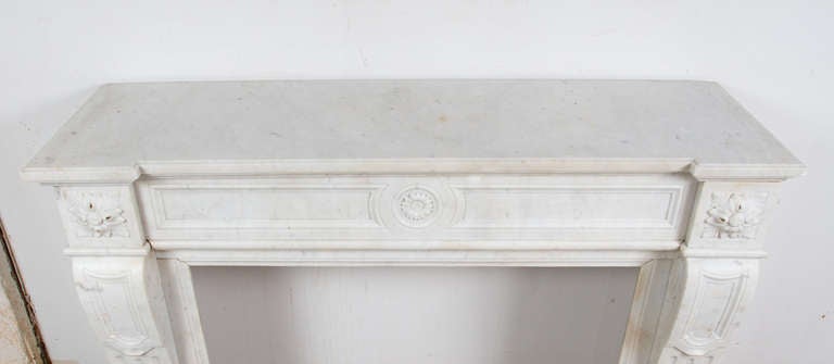 Louis XVI Marble Mantel For Sale 2