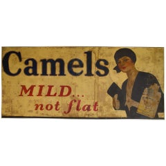 Vintage Camels Mild Advertising Bilboard