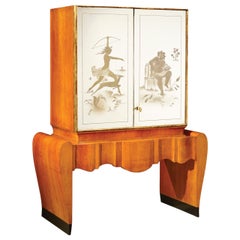 Impresionante mueble bar italiano Art Déco