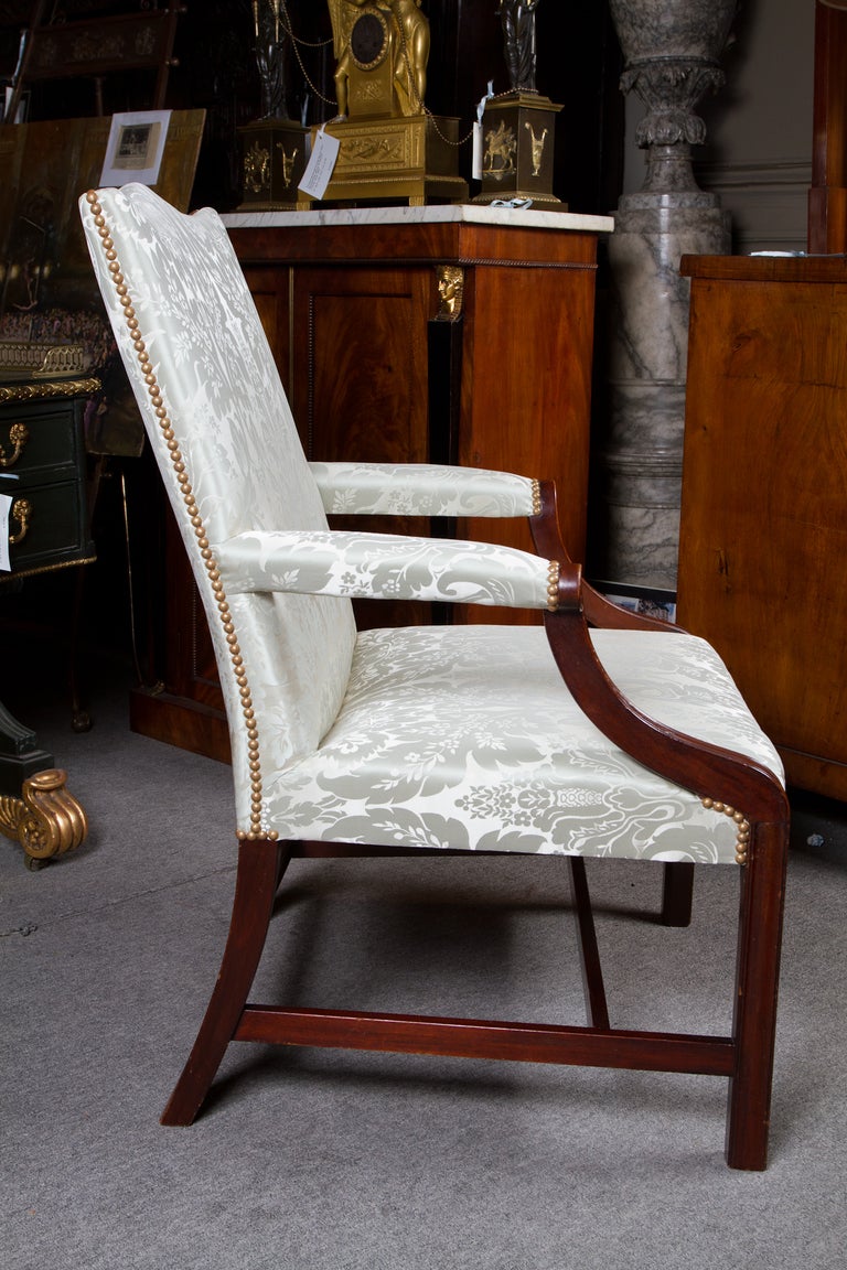 British George III Style Gainsborough Chair