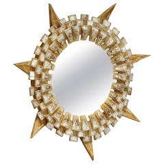 Rare Line Vautrin "Tudor" Mirror