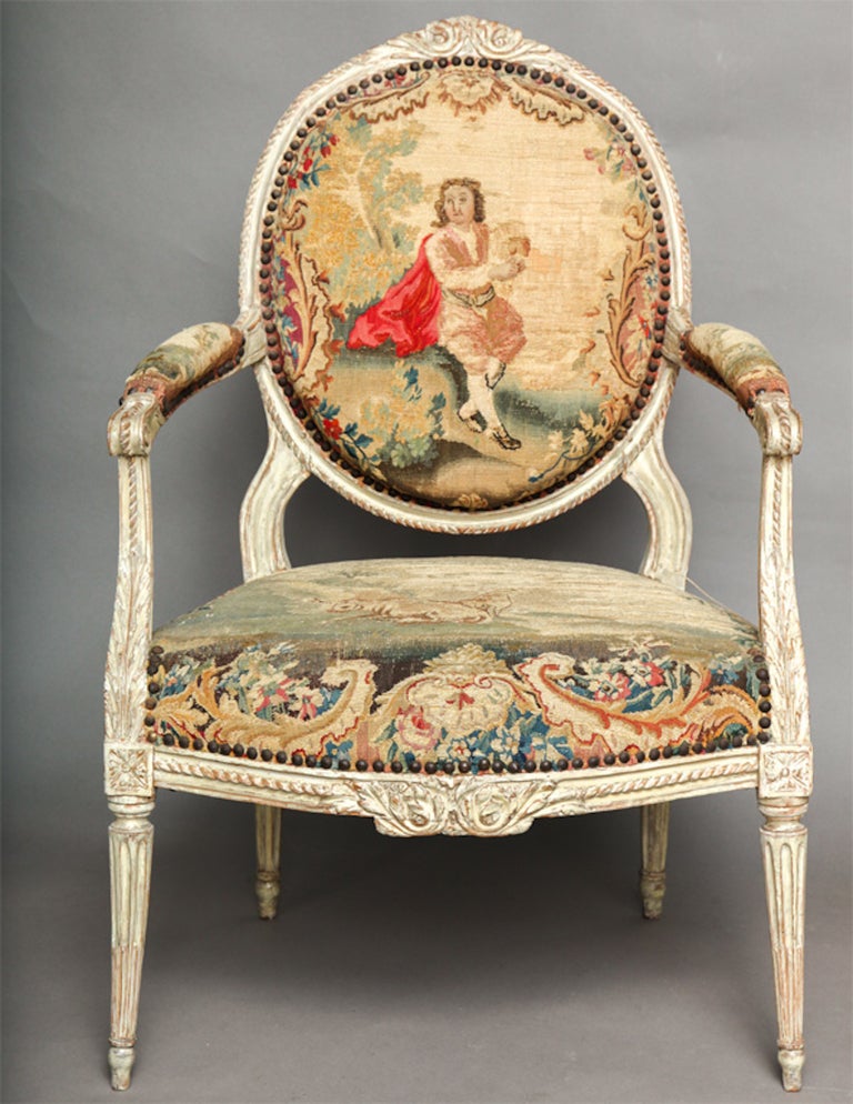 Pair of 18th Century Louis XVI Chairs For Sale at 1stdibs