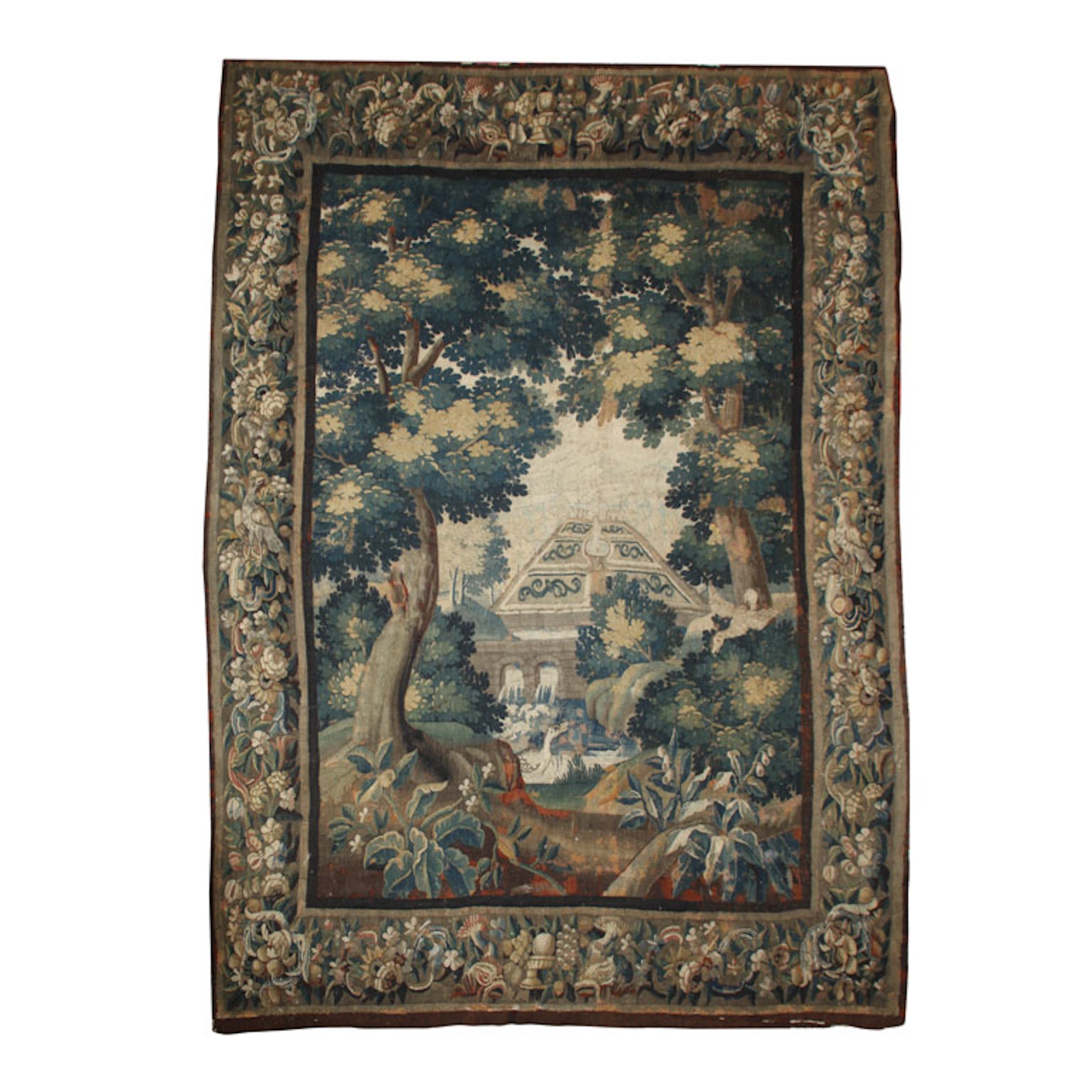 Beautiful 17th Century Flemish Verdure Tapestry