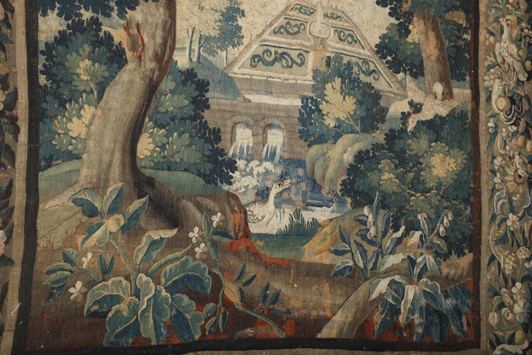 Beautiful 17th Century Flemish Verdure Tapestry 1