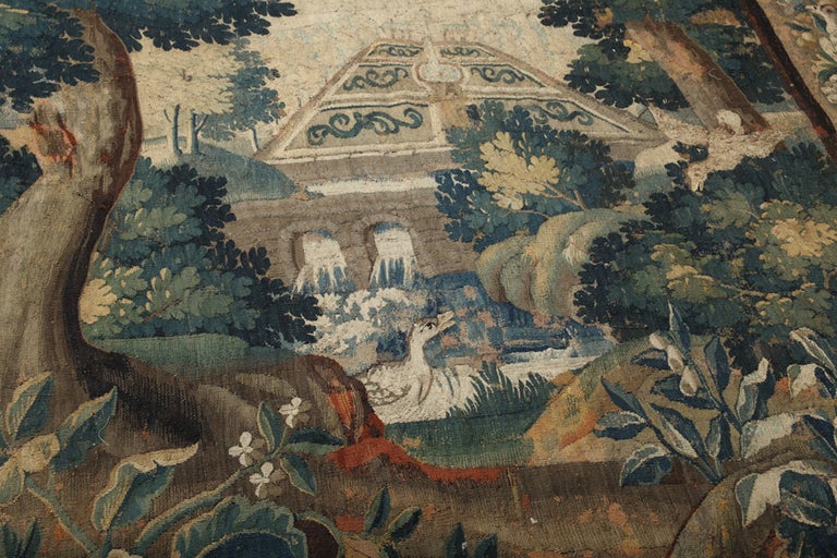 Beautiful 17th Century Flemish Verdure Tapestry 3