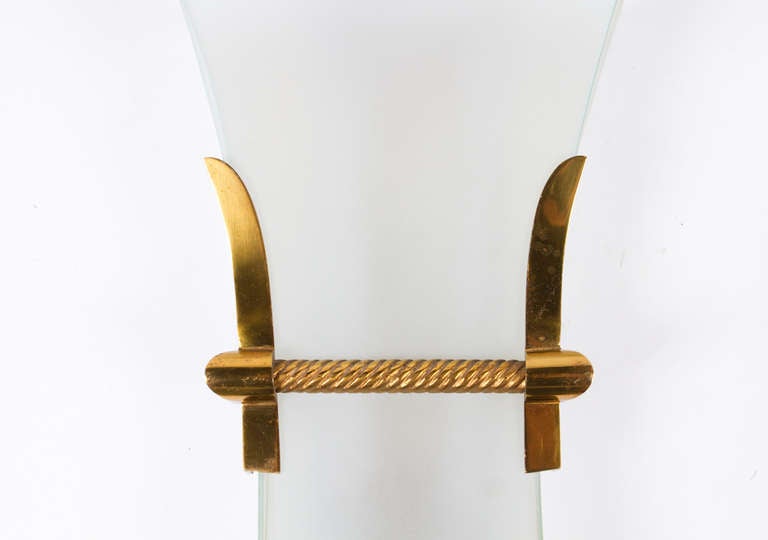 Fine Pair Of Sconces by Marius Ernest Sabino Circa 1957 In Good Condition In Montreal, QC