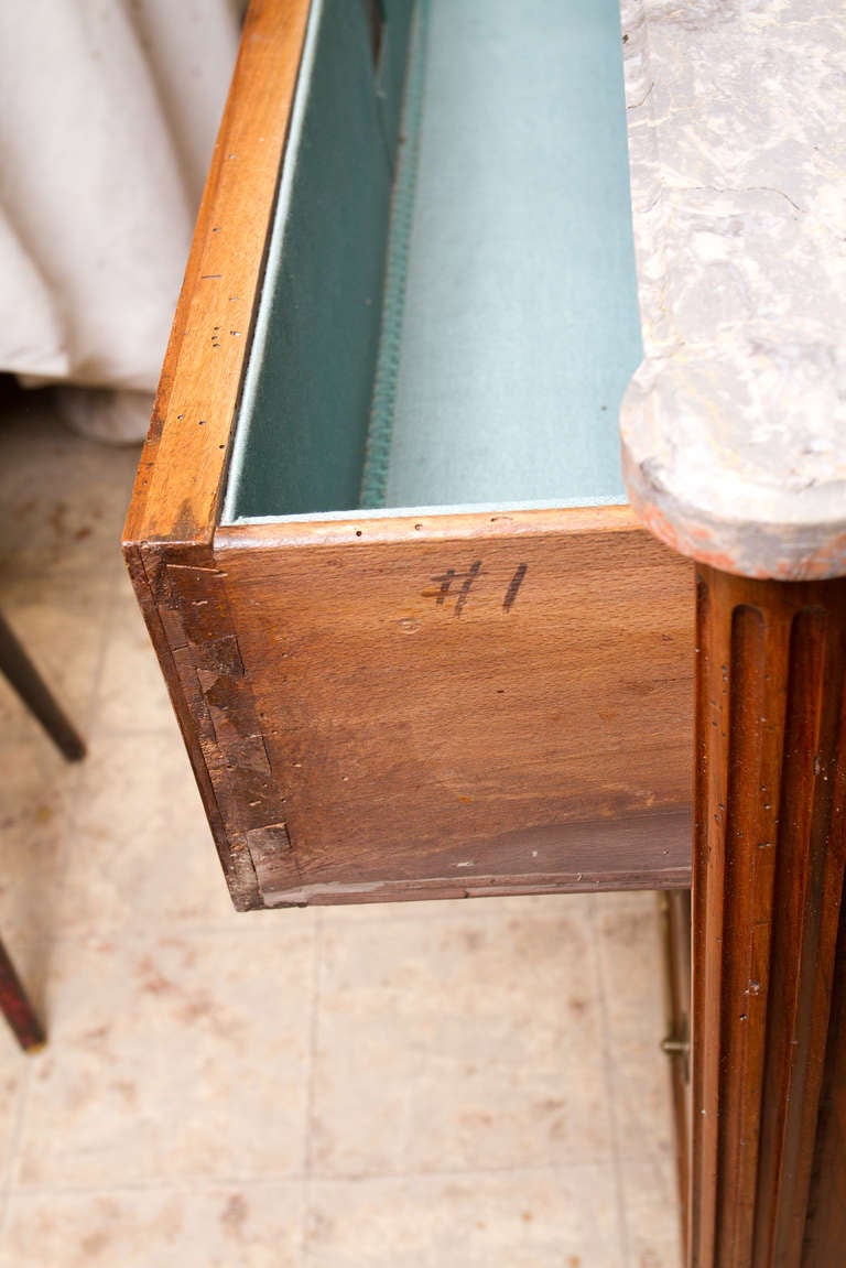 Provincial Louis XVI Walnut Commode 2