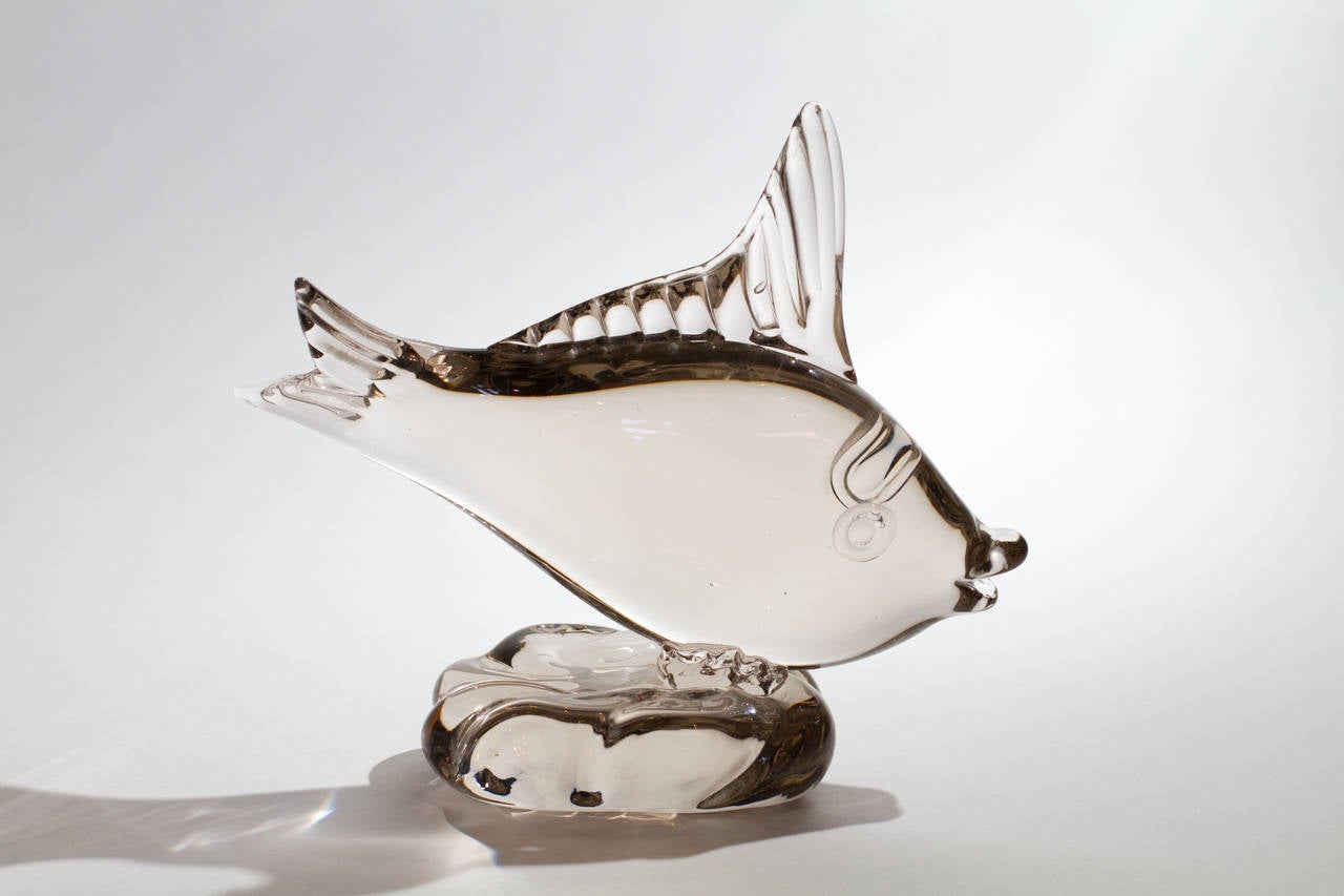 clear glass fish