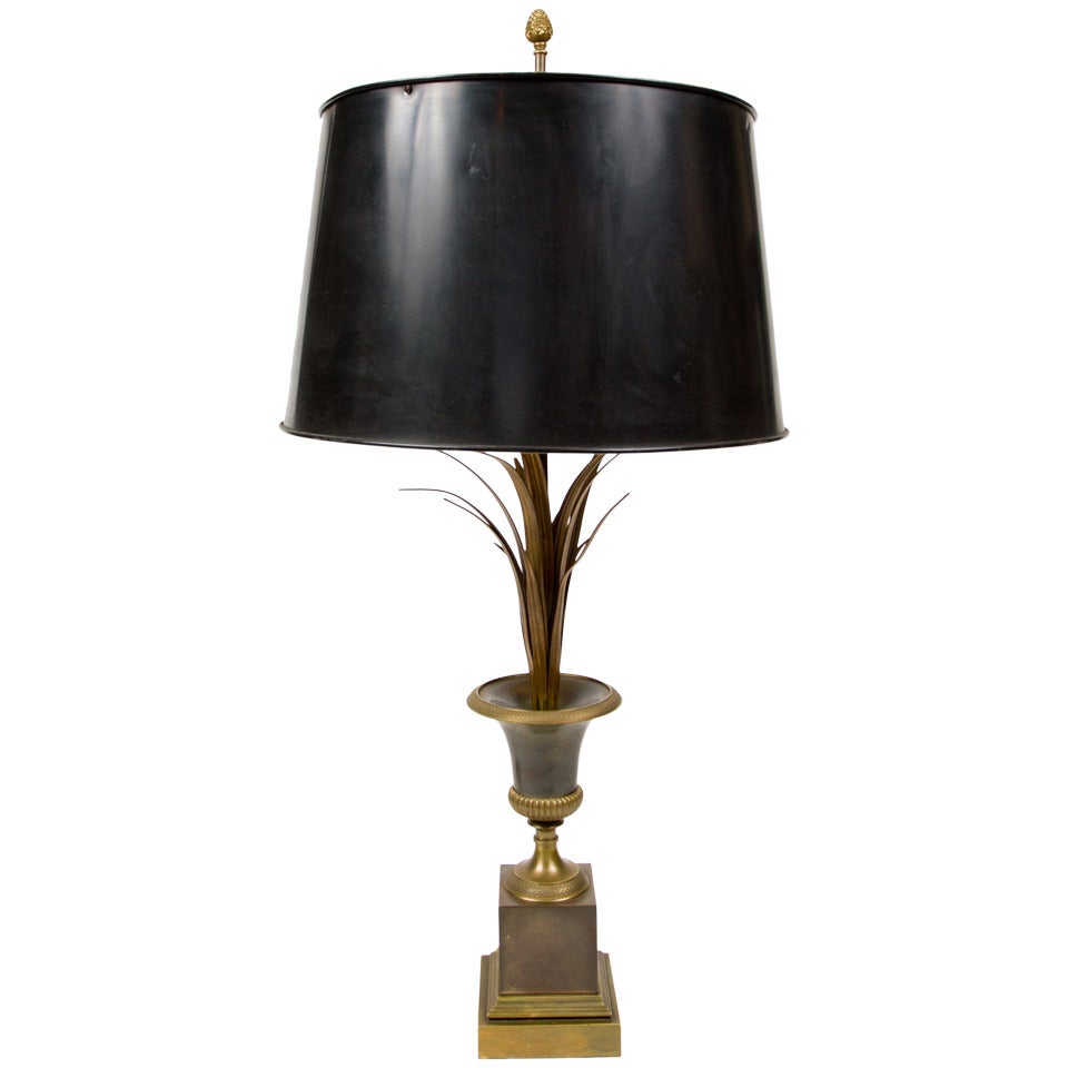 Elegant  Table Lamp Attributed to Maison Charles For Sale