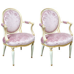 Pair of Italian Neoclassical Chairs 8