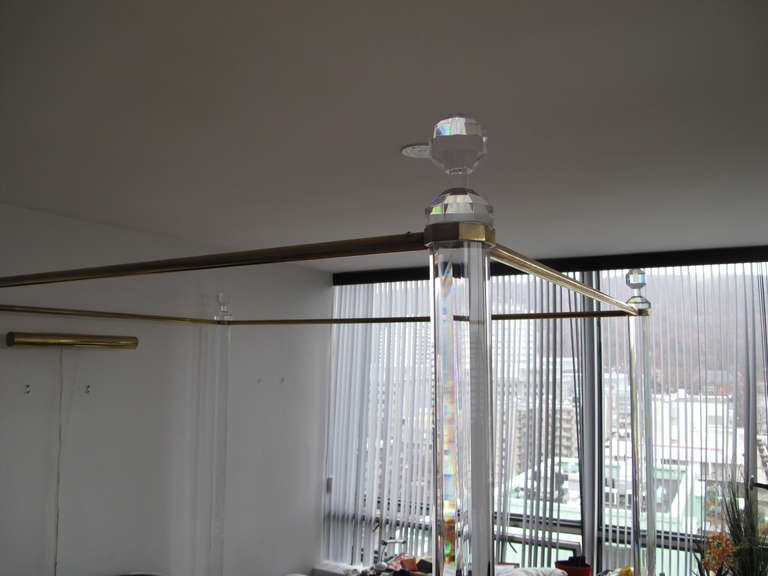 Great Lucite, lit à quatre affiches attribué à Charles Hollis Jones en vente 4