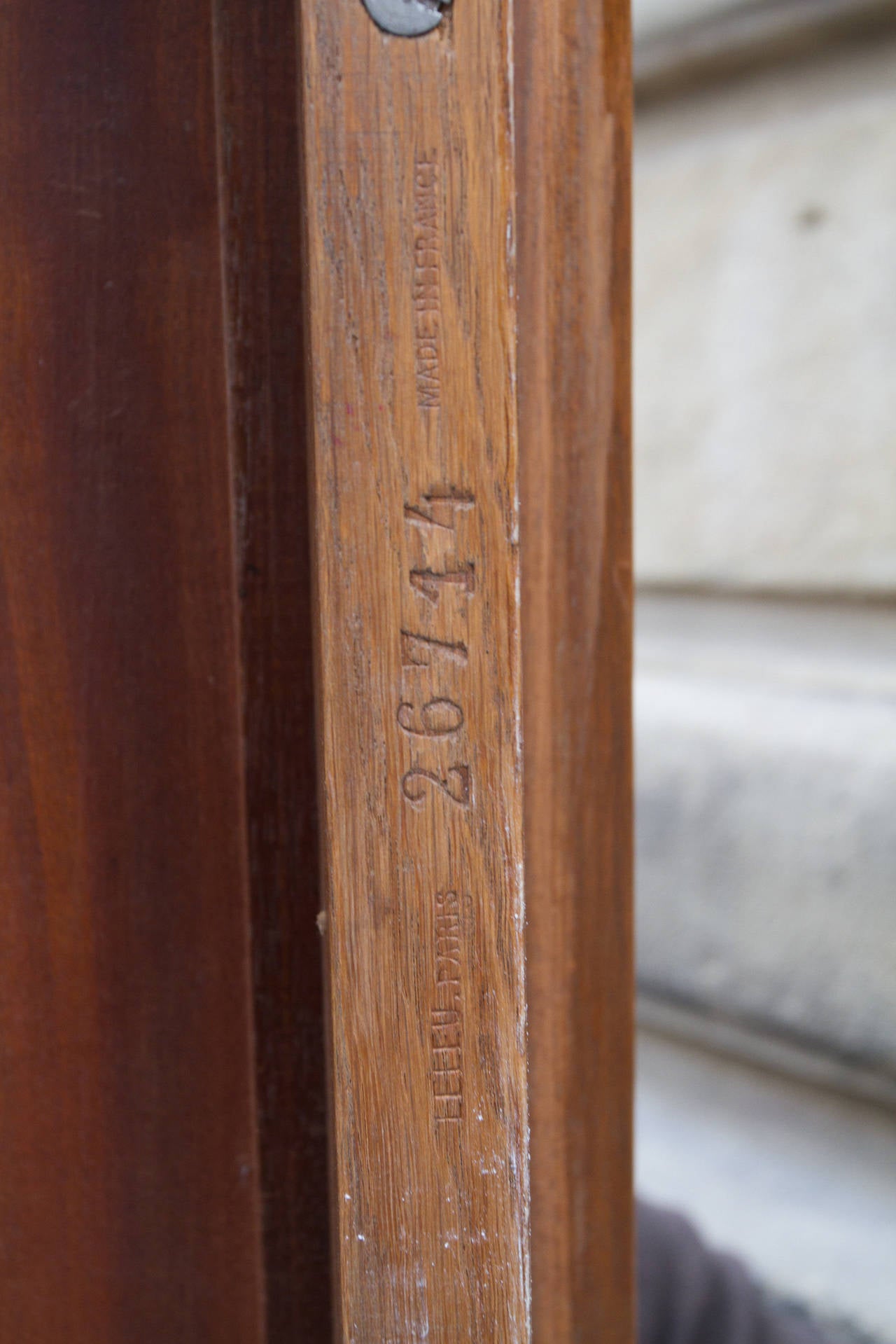 Rare Mahogany Coffee Table by Jules Leleu For Sale 2