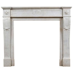 Antique Louis XVI Marble Mantel