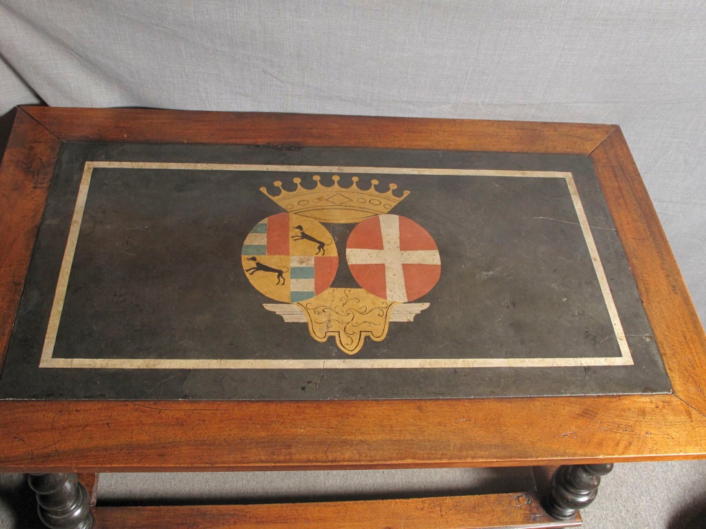 Baroque Armorial Hall Table For Sale 1