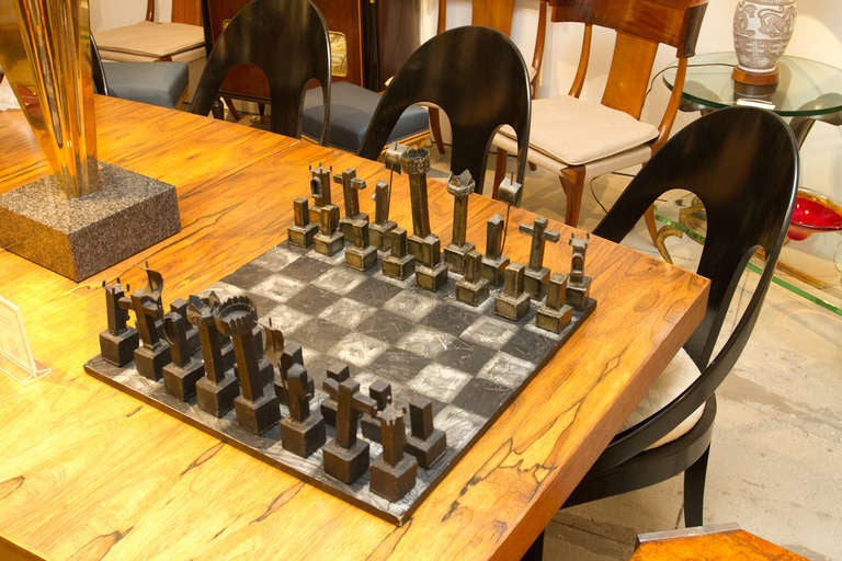 welded chess set