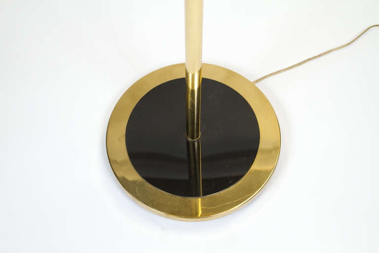 Belgian Elegant Brass Floor Lamp